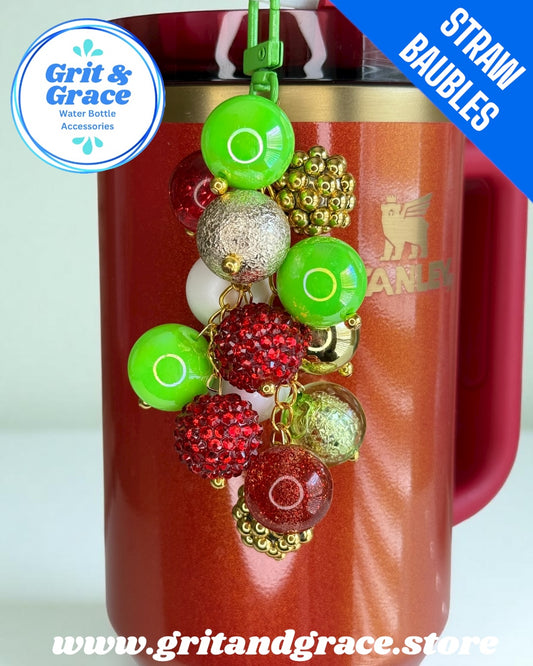 Lime Christmas #6 Straw Bauble