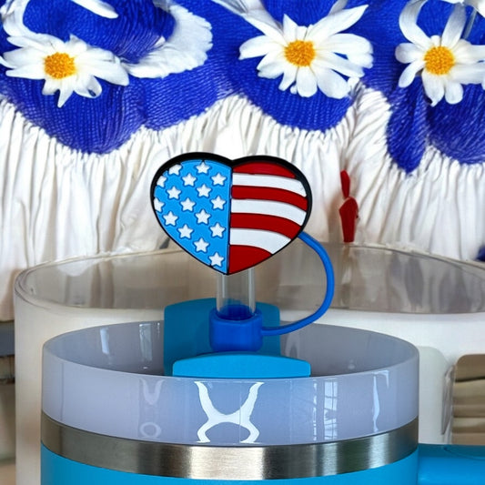 Splash USA Heart Straw Topper