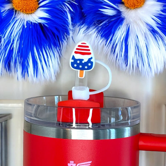 Patriotic Popsicle Straw Topper