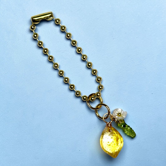 Lemon & Leaf Handle Charm
