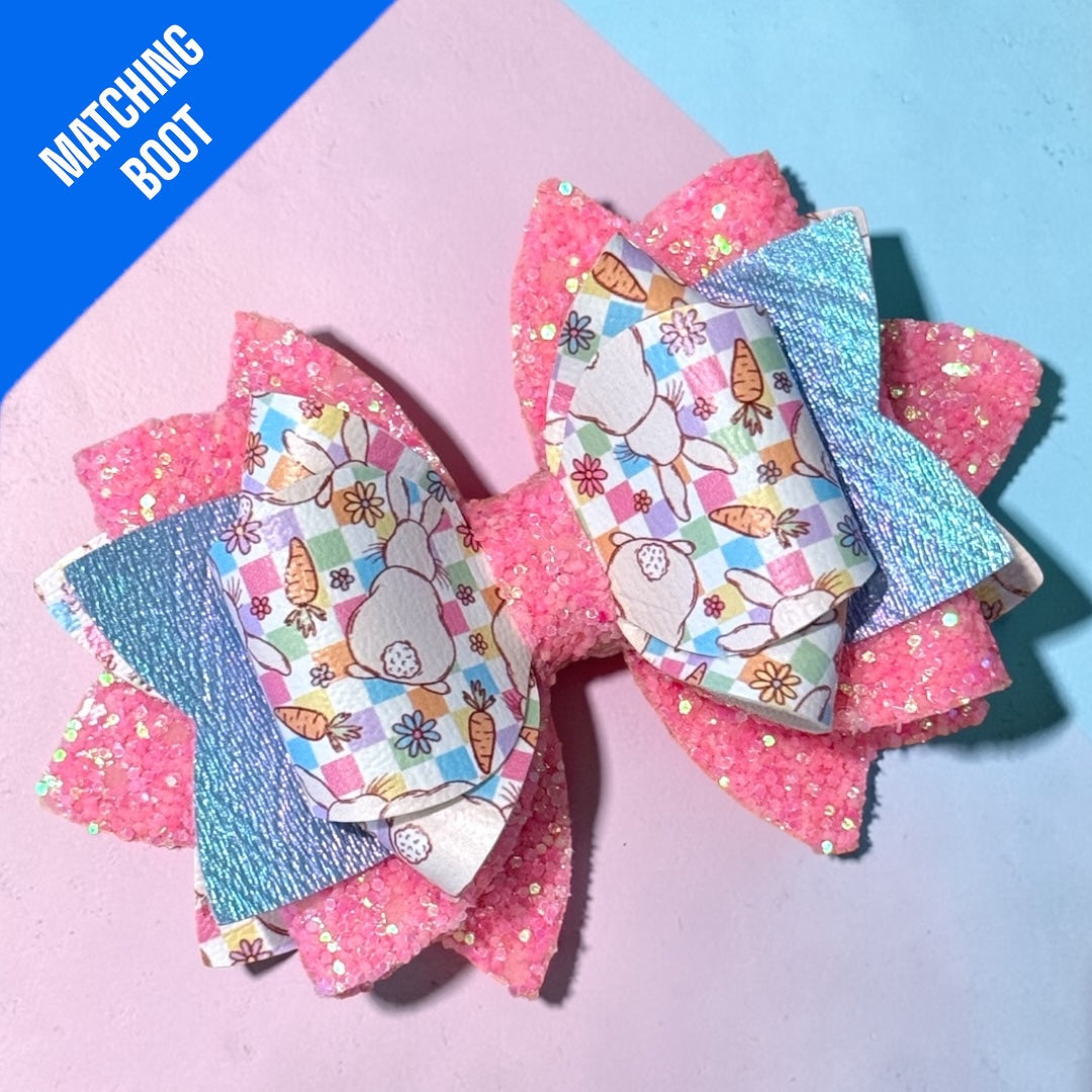 Peter Cottontail Pink Bow