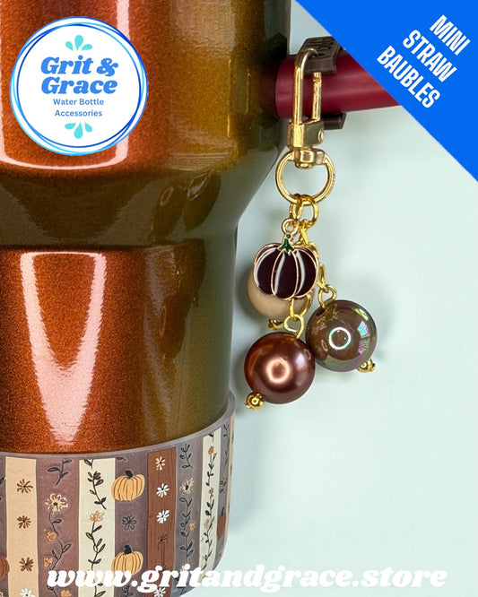 Pumpkin Patch Mini Straw Bauble
