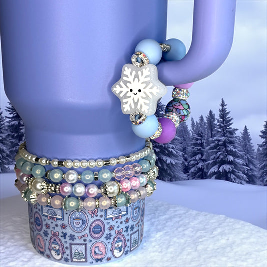 Glitter Snowflake Handle Bracelet