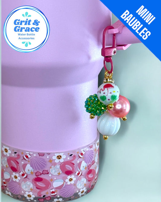 Flamingo Watermelon Mini Straw Bauble