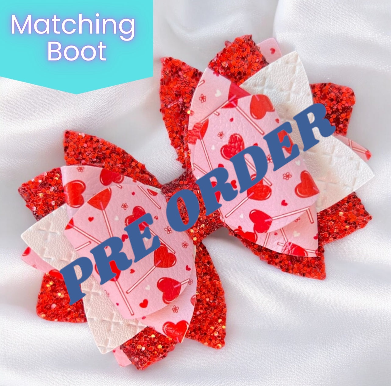 Pre Order Heart Lollipop Bow #2 est. Arrival 1/30