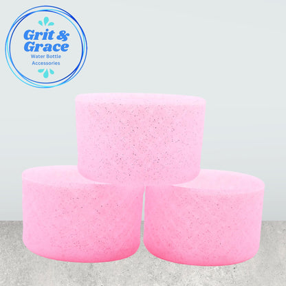 Basketweave Blush Pink Glitter Boot
