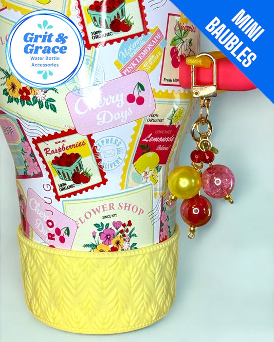 Cherry Days Mini Straw Bauble