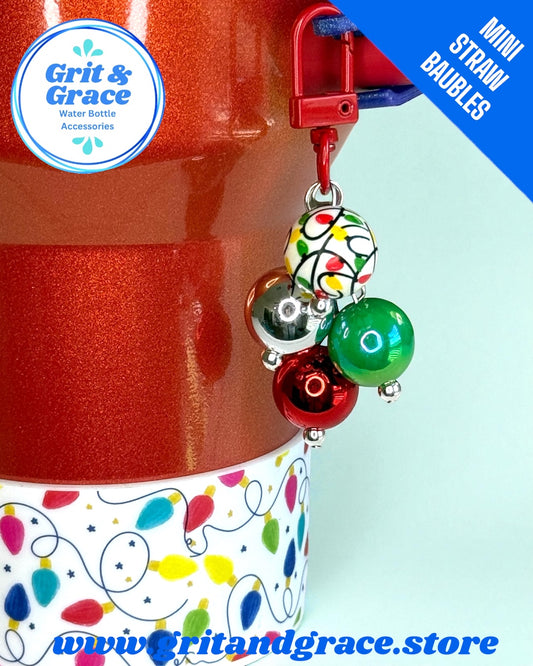 Christmas Lights Mini Straw Bauble