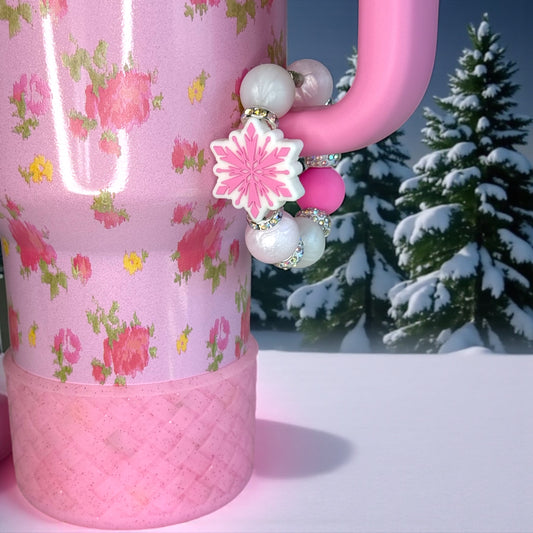 Pink Snowflake Handle Bracelet