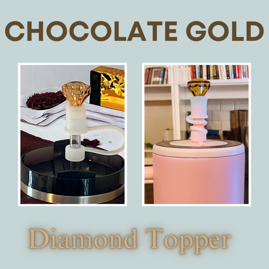 Chocolate Gold Diamond Straw Topper