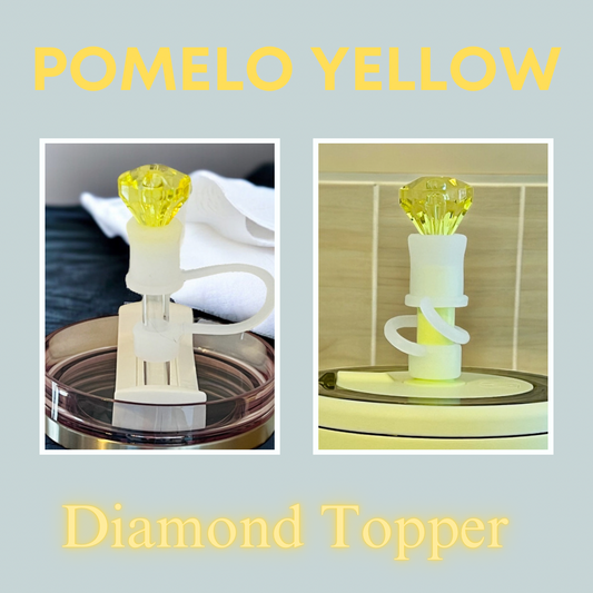 Pomelo Yellow Diamond Straw Topper