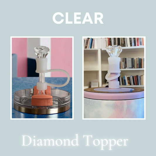 Clear Diamond Straw Topper