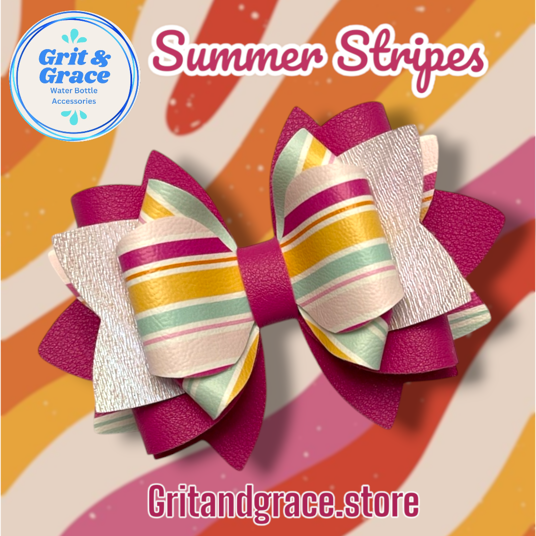 Summer Stripes Bow