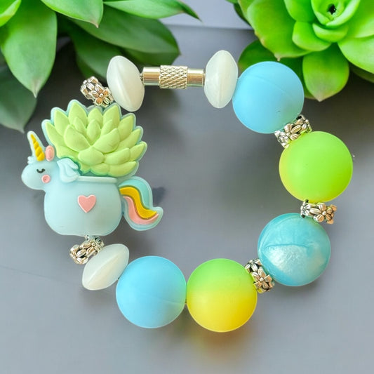 Unicorn Succulent Handle Bracelet