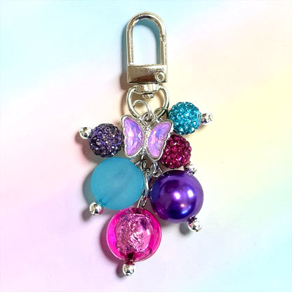 Glitter Butterfly Straw Bauble