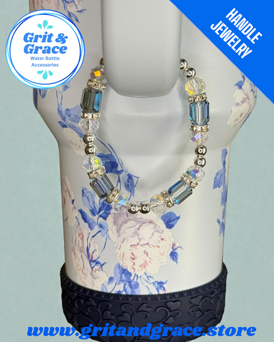 Tumbler Handle Jewelry - Navy Hex