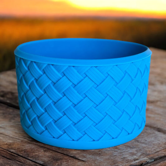 Basketweave Sky Blue Boot