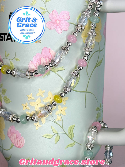 Tumbler Necklace Jewelry - Double Strand Spring Blossom