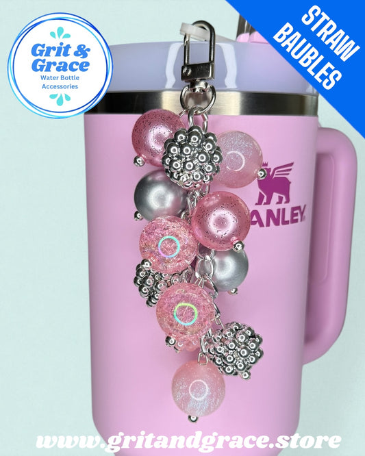 Icy Pink #4 Straw Bauble