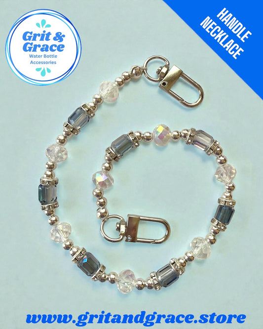 Tumbler Necklace Jewelry - Navy Hex