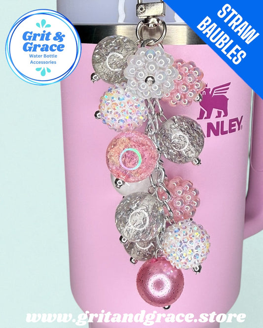 Icy Pink #1 Straw Bauble