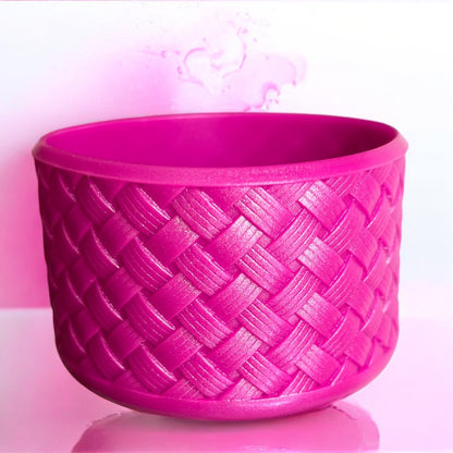 Basketweave Glamour Girl Pink Pearlescent Boot