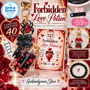 Forbidden Love Potion Dangle — Limited Edition Halloween 2026 🖤🍷✨ (Choice of One - 4-Piece Set)