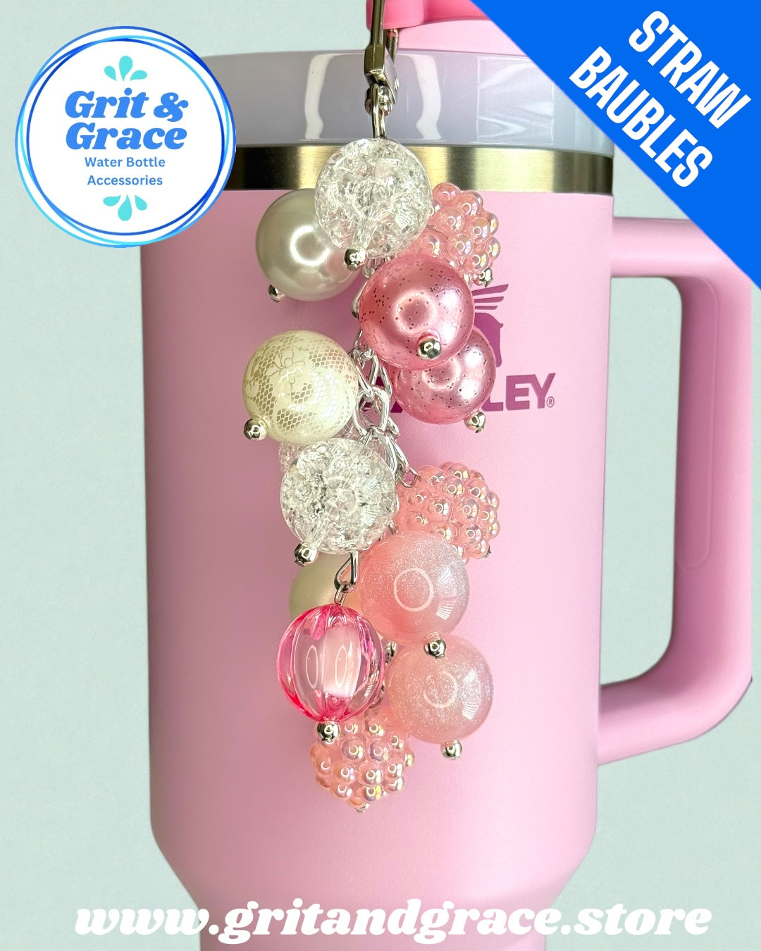 Pink Snow #16 Straw Bauble