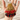 Deluxe Mini Straw Bauble - Bordeaux Lace (TINY)