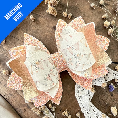 Boho Bunting Banners Bow