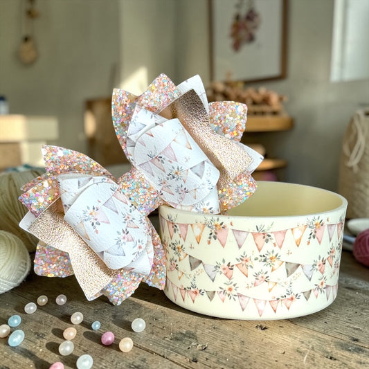 Boho Bunting Banners Bow