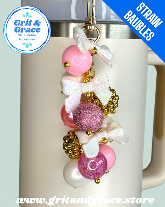 Pink Icicle #20 Straw Bauble