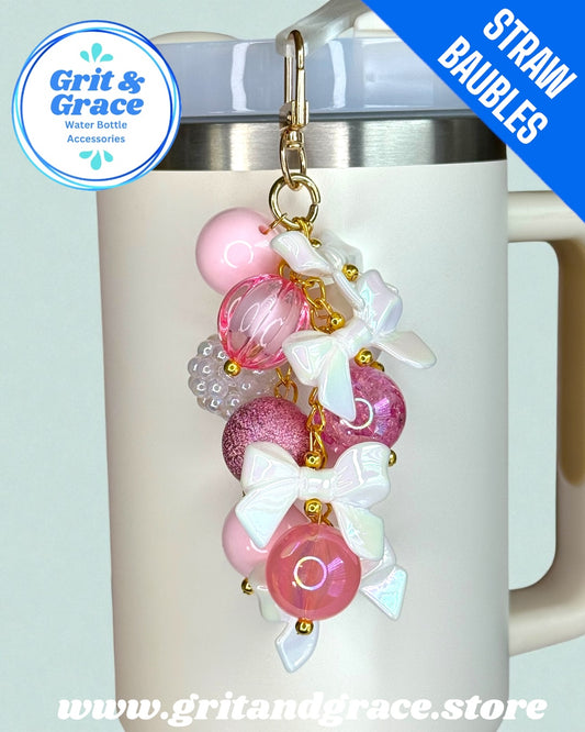 Pink Icicle #22 Straw Bauble