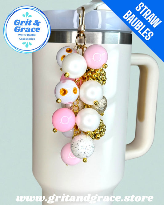Pink Icicle #24 Straw Bauble