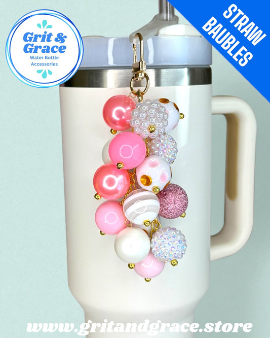 Pink Icicle #27 Straw Bauble
