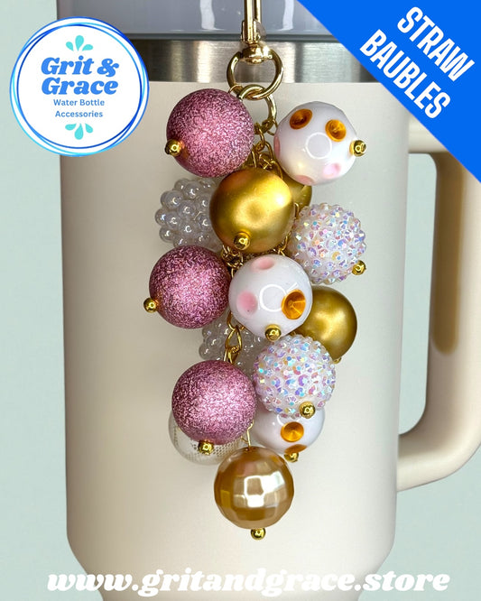Pink Icicle #28 Straw Bauble