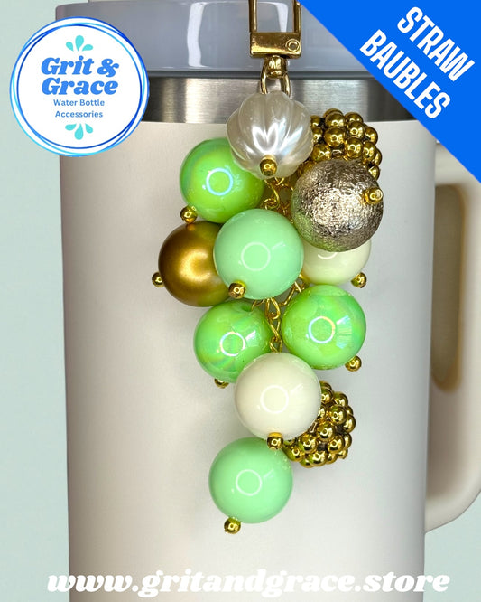 Mint Icicle #3 Straw Bauble