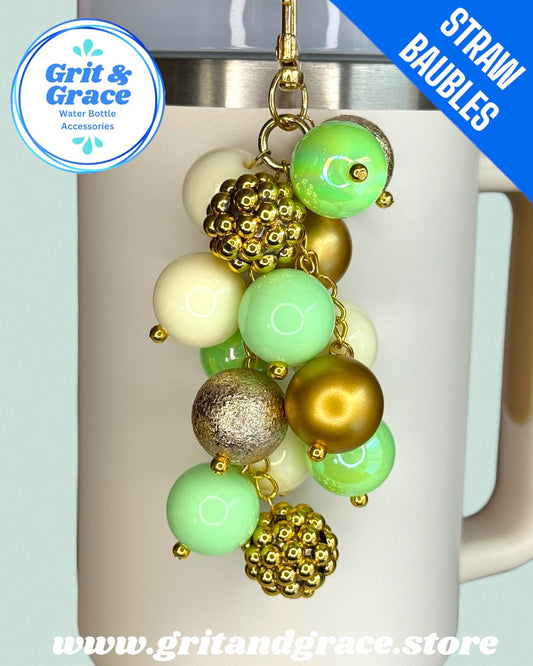 Mint Icicle #2 Straw Bauble
