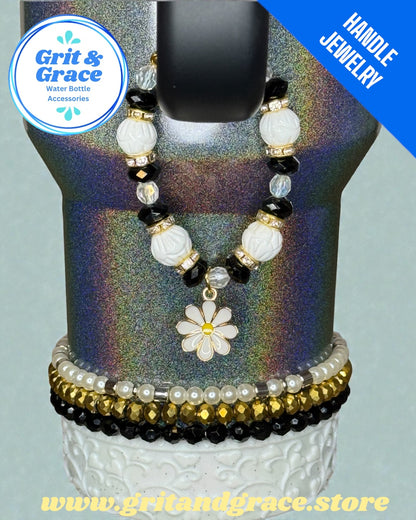 Tumbler Handle Jewelry - Wild Bloom Daisy