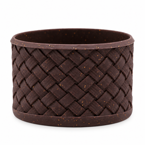 Basketweave Chocolate Gold Glitter Boot