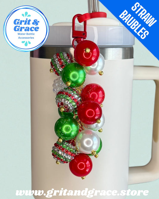 Christmas Stripe #6 Straw Bauble