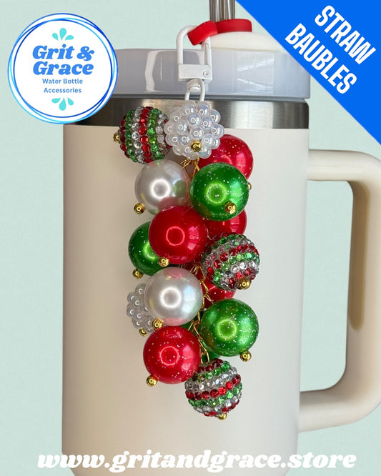 Christmas Stripe #4 Straw Bauble