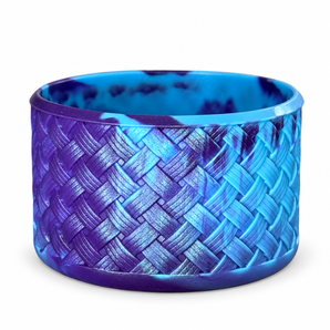 Basketweave Deep Ocean Swirl Boot
