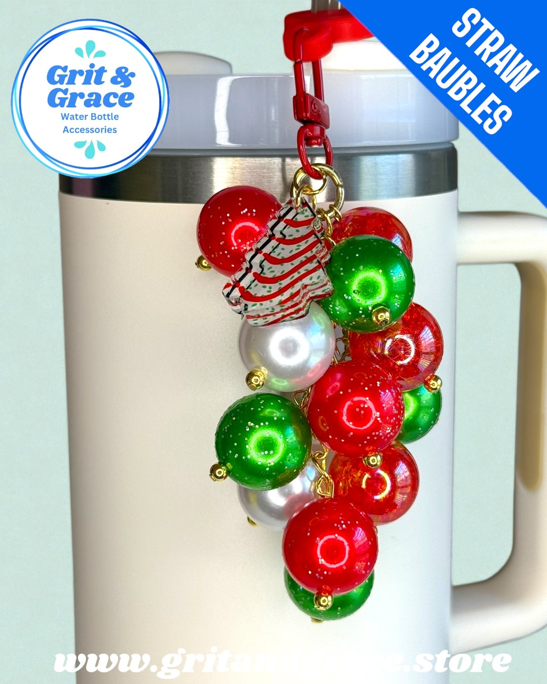 Christmas Cake #9 Straw Bauble