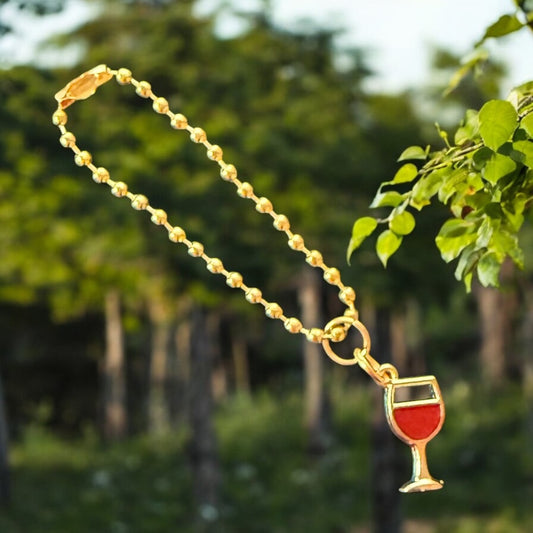 Cabernet Wine Handle Charm