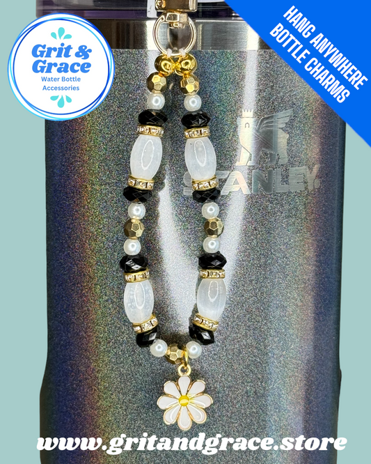 Hang Anywhere Selenite Wild Bloom Beaded Bottle Charm