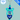 Hang Anywhere Sea Glass Glitter Bow Bottle Charm