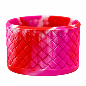 Basketweave Camellia Red Swirl Boot