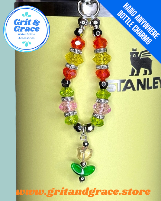 Hang Anywhere Beaded Tulip Bottle Charm