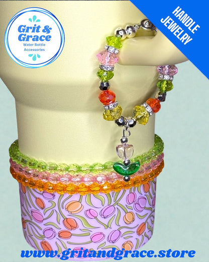 Tumbler Handle Jewelry - Botanical Garden